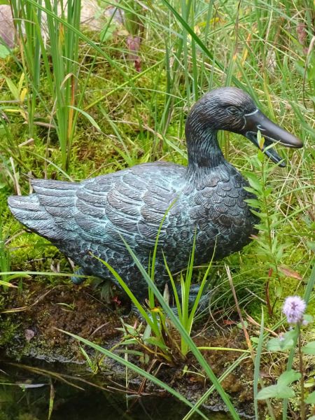 Bronzefigur Ente