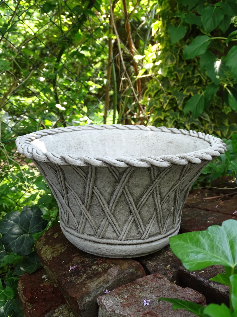 Viana Steinguss-Übertopf Herbstlich Mit Eicheln - 14,5cm Für Herbstdeko