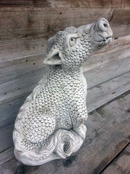Head up Dragon Drache aus Steinguss