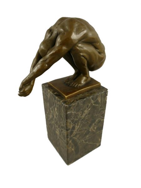 Bronzefigur Mann Schwimmer