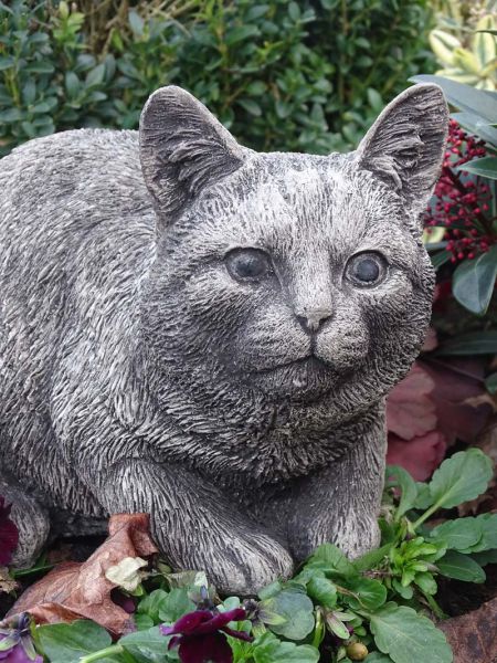 Katze Findus aus Steinguss