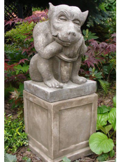 Gartenfigur Fiona Scott - Sword Gargoyle Schwert mit Sockel