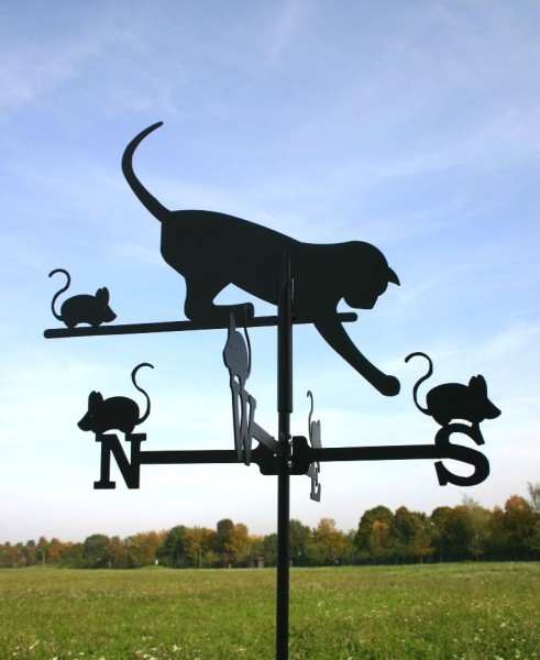 Wetterfahne Katze