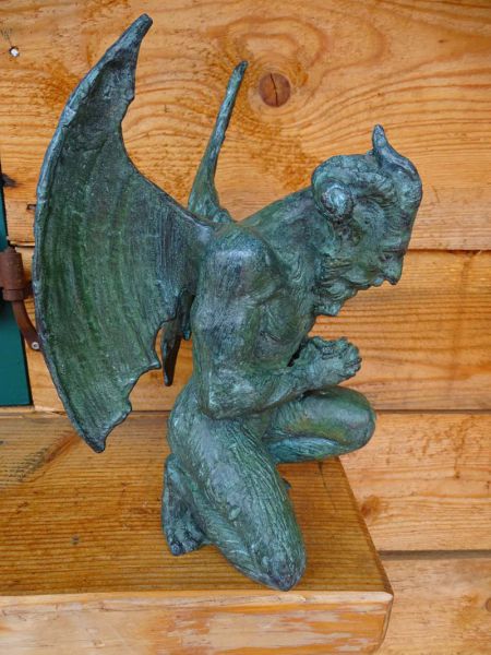 Bronzeskulptur Teufel