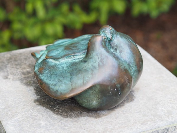 Bronze Taubenpaar auch als Hochzeitsgeschenk
