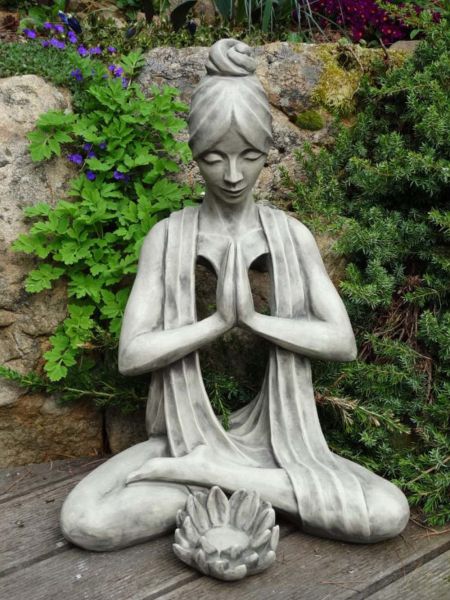 Yoga Spirit "Manipur - Solarplexuschakra", Steinguss Rosteffekt
