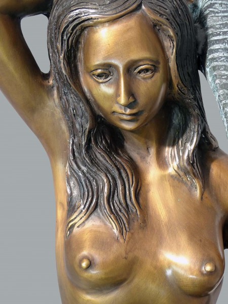 Bronzeskulptur Meerjungfrau aus Bronze