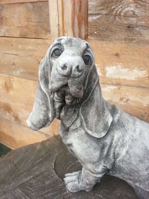 Hund aus Steinguss BASSET - Englischer Steinguss | Steinfiguren