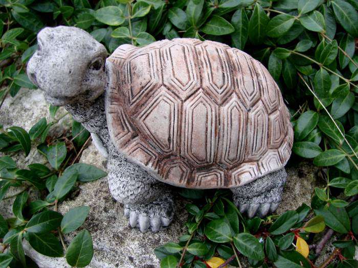 STEINFIGUREN SPICKER Schildkröten-Set – 3 Handbemalte Gartenfiguren Aus Steinguss
