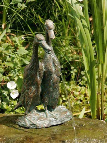 Bronzefigur Laufenten Rottenecker