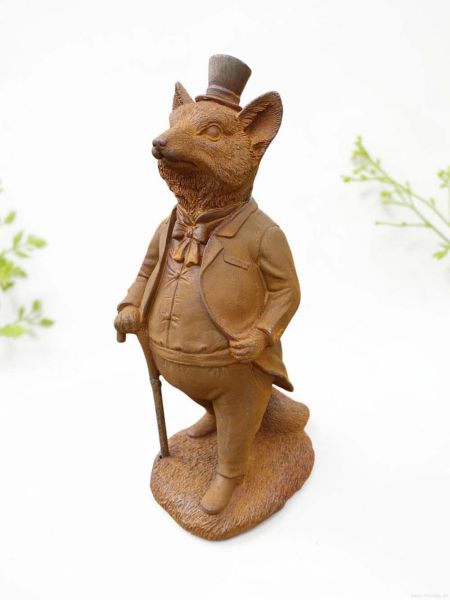 Gusseisenfigur Mr. Fox Fuchs