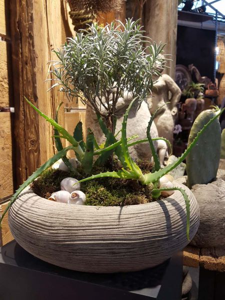 Pflanzschale Engel Grabschmuck wetterfest Garten Blumentopf Pflanztopf