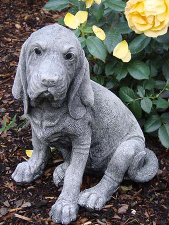 Bloodhound - Hundefigur als Gartendeko