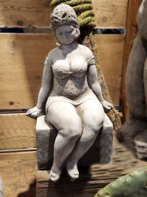 Große Damenbüste Aus Frostfestem Beton – Ca. 30 Cm Hoch, 9 Kg Schwer