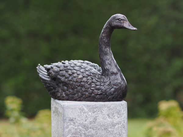 Bronzeskulptur Schwan Bronzefigur Fur Den Garten Und Die Wohnung