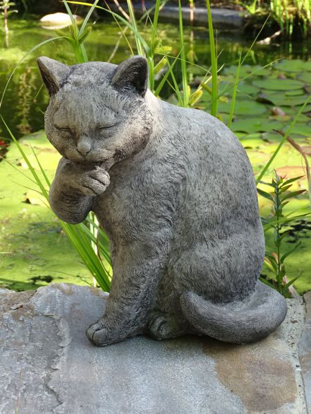 Steinfigur Katze