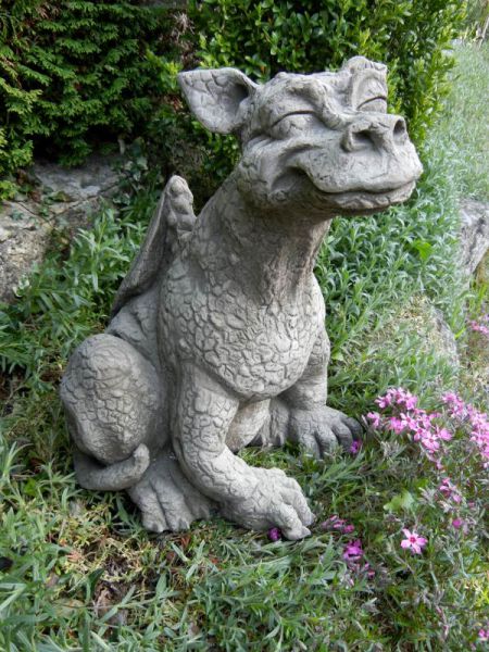 Drache Cheezy - Steinfigur Devonshire